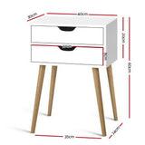NNEDSZ Bedside Tables Drawers Side Table Nightstand Wood Storage Cabinet White
