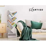 NNEDSZ Display Shelf 7-Shelf Tree Bookshelf Book Storage Rack Bookcase White