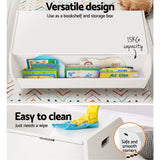 NNEDSZ Kids Toy Box Bookshelf Storage Children Room Bookcase Organiser Display