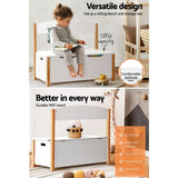 NNEDSZ Kids Toy Box Chest Storage Blanket Children Room Organiser Seating Bench
