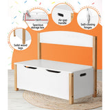 NNEDSZ Kids Toy Box Chest Storage Blanket Children Room Organiser Seating Bench