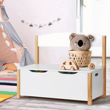 NNEDSZ Kids Toy Box Chest Storage Blanket Children Room Organiser Seating Bench