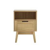 NNEDSZ Bedside Tables Rattan Drawers Side Table Nightstand Storage Cabinet Wood