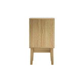 NNEDSZ Bedside Tables Rattan 2 Drawers Side Table Nightstand Storage Cabinet