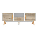 NNEDSZ Wooden Entertainment Unit - White & Wood