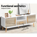 NNEDSZ Wooden Entertainment Unit - White & Wood
