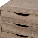 NNEDSZ 6 Chest of Drawers Tallboy Dresser Table Storage Cabinet Oak Bedroom