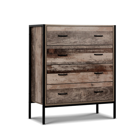 NNEDSZ Chest of Drawers Tallboy Dresser Storage Cabinet Industrial Rustic