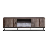 NNEDSZ TV Cabinet Entertainment Unit Stand Storage Wooden Industrial Rustic 180cm