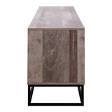 NNEDSZ TV Cabinet Entertainment Unit Stand Storage Wooden Industrial Rustic 180cm