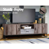 NNEDSZ TV Cabinet Entertainment Unit Stand Storage Wooden Industrial Rustic 180cm