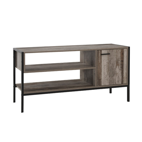 NNEDSZ TV Cabinet Entertainment Unit Stand Storage Wood Industrial Rustic 124cm