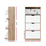 NNEDSZ 48 Pairs Shoe Cabinet Rack Organiser Storage Shelf Wooden