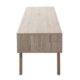 NNEDSZ TV Cabinet Entertainment Unit Stand Storage Drawer Scandinavian 180cm Oak