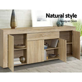 NNEDSZ Buffet Sideboard Cabinet Storage 4 Doors Cupboard Hall Wood Hallway Table