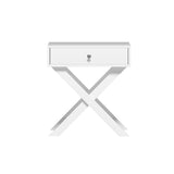 NNEDSZ Bedside Table Side End Table Drawers Nightstand Bedroom Storage White