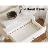 NNEDSZ Bedside Table Side End Table Drawers Nightstand Bedroom Storage White