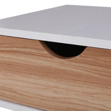 NNEDSZ  Bedside Tables Drawers Side Table Storage Cabinet Nightstand Solid Wood Legs Bedroom White