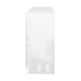 NNEDSZ Buffet Sideboard Cabinet 3 Drawers High Gloss Storage Cupboard LED