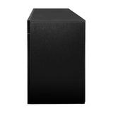 NNEDSZ 145cm RGB LED TV Cabinet Entertainment Unit Stand Gloss Furniture Black