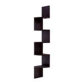 NNEDSZ 5 Tier Corner Wall Floating Shelf Mount Display Bookshelf Rack Brown