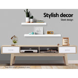 NNEDSZ Wall Floating Shelf Set DIY Mount Storage Book Display Rack 1pc 60cm White