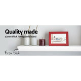 NNEDSZ Wall Floating Shelf Set DIY Mount Storage Book Display Rack 1pc 60cm White