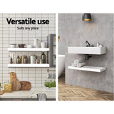 NNEDSZ Wall Floating Shelf Set DIY Mount Storage Book Display Rack 1pc 60cm White