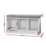 NNEDSZ Shoe Cabinet Bench Shoes Organiser Storage Rack Shelf White Box Seat