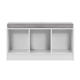 NNEDSZ Shoe Cabinet Bench Shoes Organiser Storage Rack Shelf White Box Seat