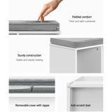 NNEDSZ Shoe Cabinet Bench Shoes Organiser Storage Rack Shelf White Box Seat