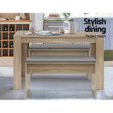 NNEDSZ Dining Bench NATU Upholstery Seat Stool Chair Cushion Kitchen Furniture Oak 90cm