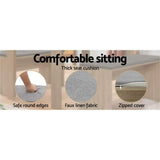 NNEDSZ Dining Bench NATU Upholstery Seat Stool Chair Cushion Kitchen Furniture Oak 90cm