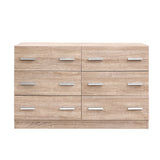 NNEDSZ 6 Chest of Drawers Cabinet Dresser Table Tallboy Lowboy Storage Wood