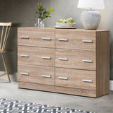 NNEDSZ 6 Chest of Drawers Cabinet Dresser Table Tallboy Lowboy Storage Wood