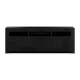 NNEDSZ TV Cabinet Entertainment Unit Stand RGB LED Gloss Drawers 160cm Black