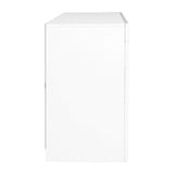 NNEDSZ TV Cabinet Entertainment Unit Stand RGB LED Gloss Drawers 160cm White