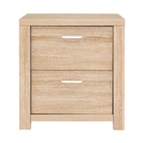 NNEDSZ Bedside Table Lamp Side Tables Drawers Nightstand Unit Beige Wood