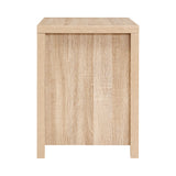 NNEDSZ Bedside Table Lamp Side Tables Drawers Nightstand Unit Beige Wood