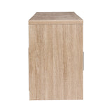 NNEDSZ TV Cabinet Entertainment Unit Stand Storage Shelf Sideboard 140cm Oak