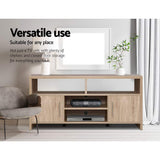 NNEDSZ TV Cabinet Entertainment Unit Stand Storage Shelf Sideboard 140cm Oak