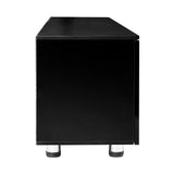 NNEDSZ TV Cabinet Entertainment Unit Stand High Gloss Furniture 205cm Black