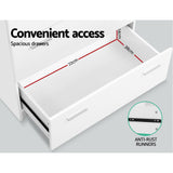 NNEDSZ 2 Doors Wardrobe Bedroom Closet Storage Cabinet Organiser Armoire 180cm White