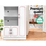 NNEDSZ Buffet Sideboard Cabinet Storage Cupboard Doors White Kitchen Hallway