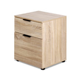 NNEDSZ 2 Drawer Filing Cabinet Office Shelves Storage Drawers Cupboard Wood File Home