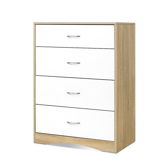 NNEDSZ Chest of Drawers Tallboy Dresser Table Bedroom Storage White Wood Cabinet