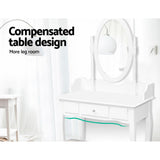 NNEDSZ Dressing Table Stool Mirror Jewellery Cabinet Tables Drawer White Box Organizer