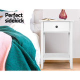 NNEDSZ Bedside Tables Drawer Side Table Nightstand White Storage Cabinet White Shelf