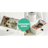 NNEDSZ Dressing Table Console Table Jewellery Cabinet 4 Drawers Wooden Furniture