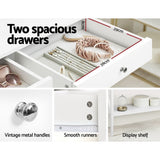 NNEDSZ Console Table Hall Side Entry 2 Drawers Display White Desk Furniture